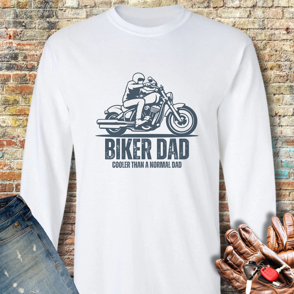 Cool Dad Long Sleeve T-Shirt - White