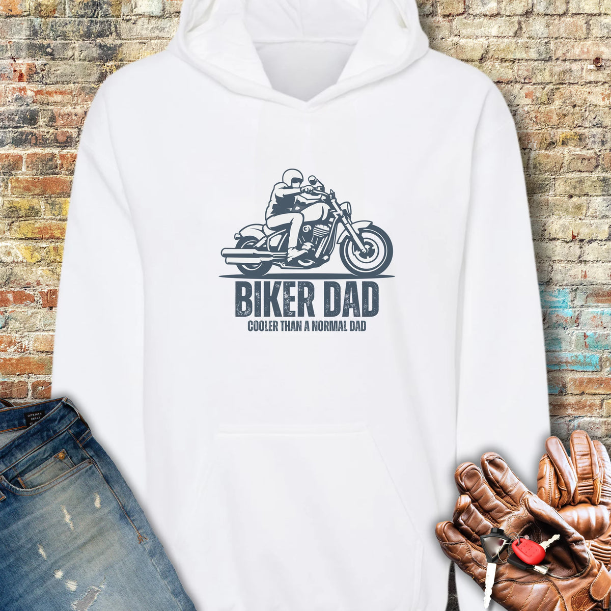 Cool Dad Hoodie - White