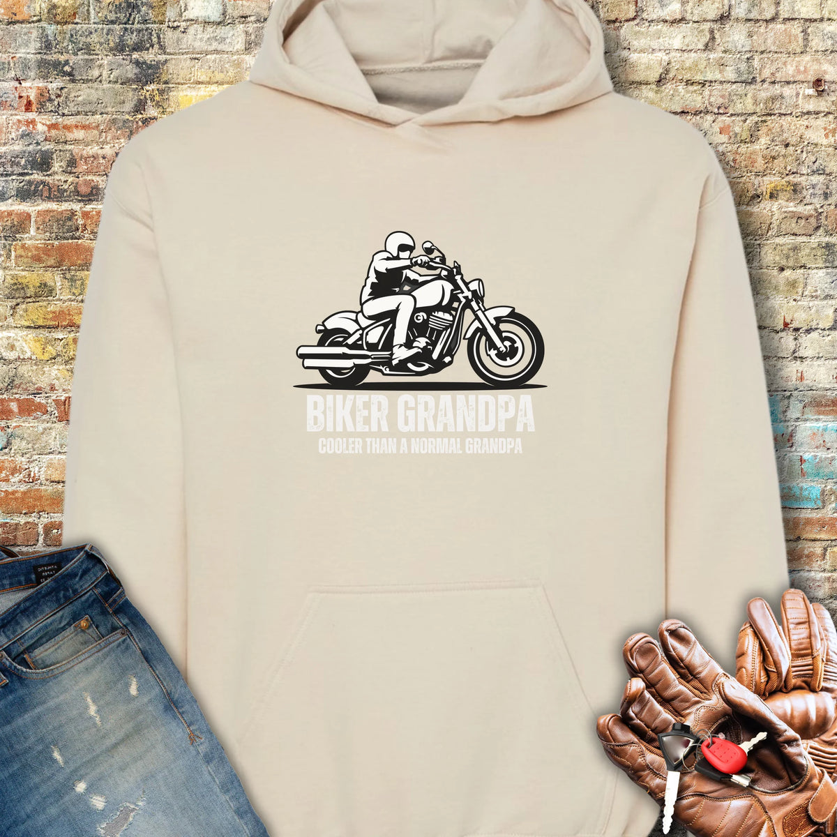 Cool Grandpa Hoodie - Sand