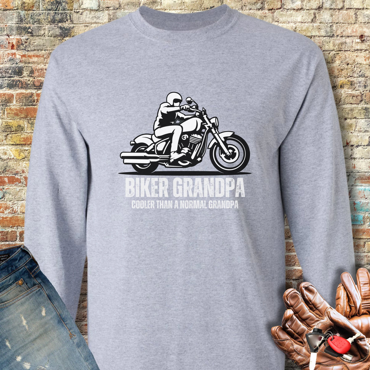 Cool Grandpa Long Sleeve T-Shirt - Sport Grey