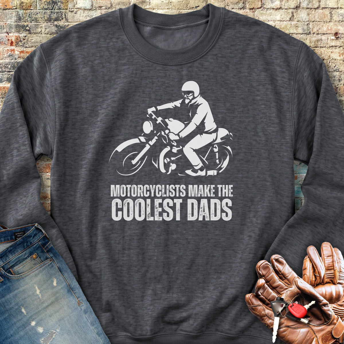 Coolest Dads Sweatshirt - Dark Heather