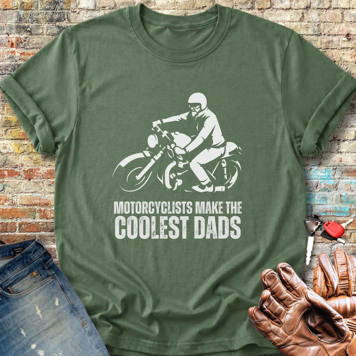 Coolest Dads Classic T-Shirt - Military Green