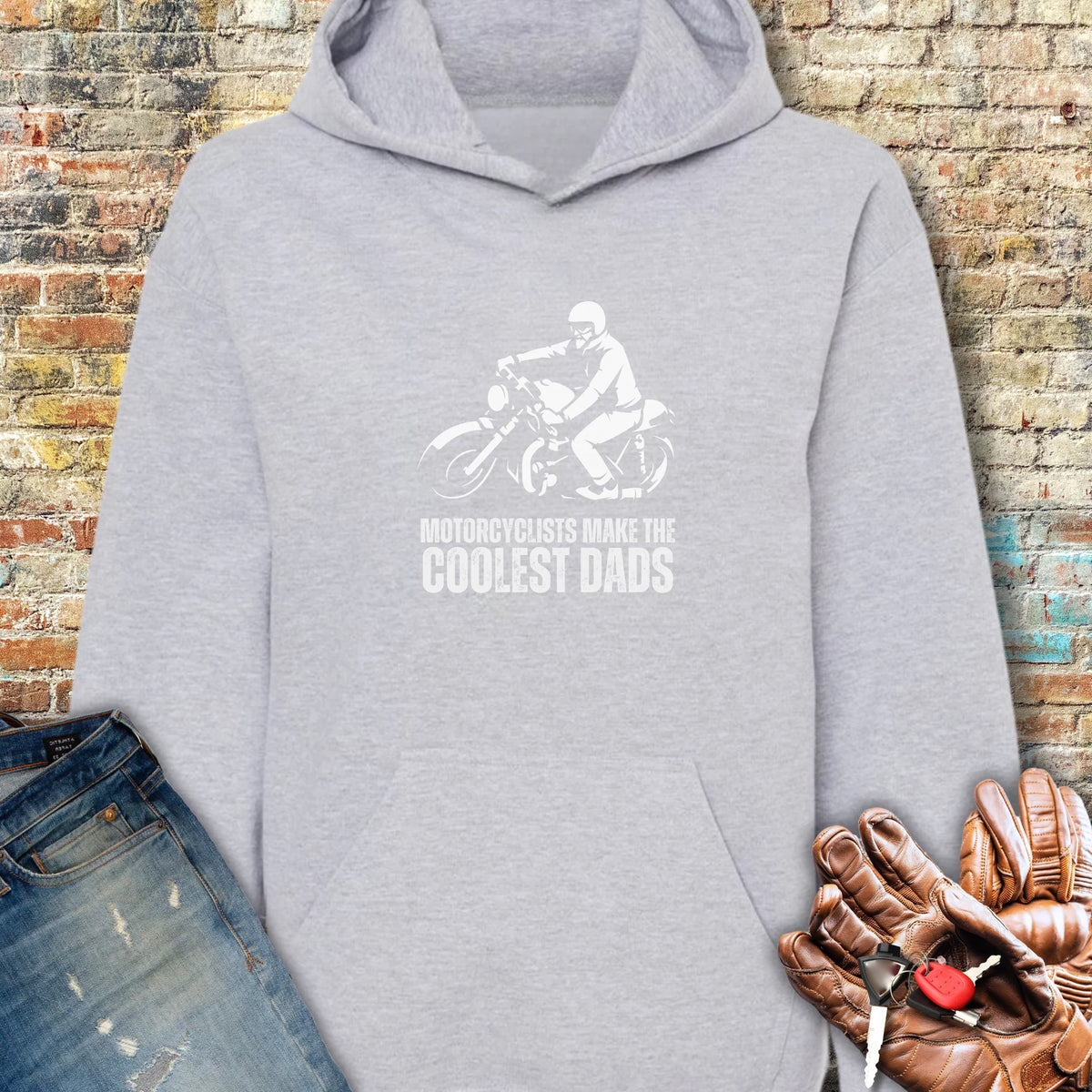 Coolest Dads Hoodie - Sport Grey
