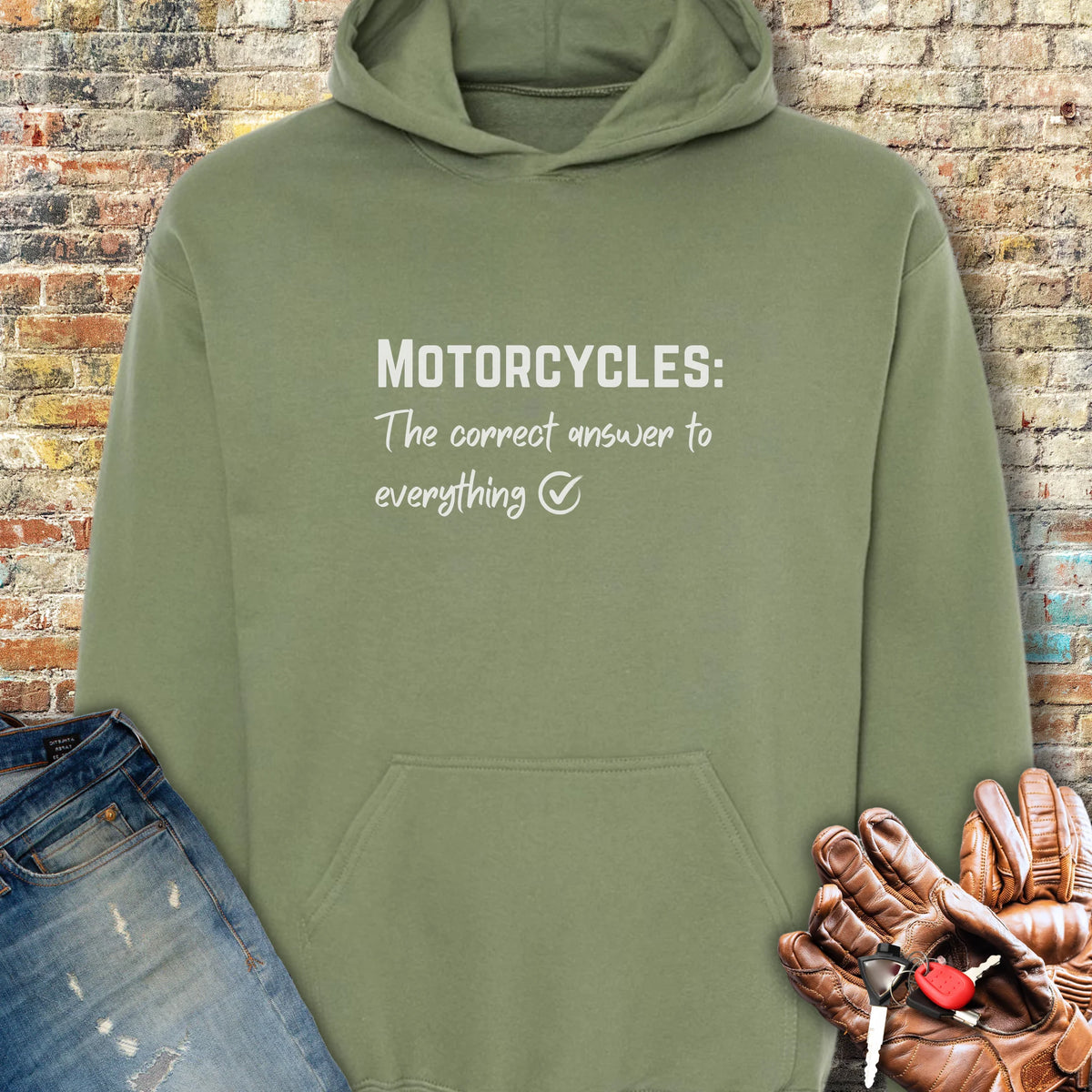 Correct Answer Hoodie - Military Green