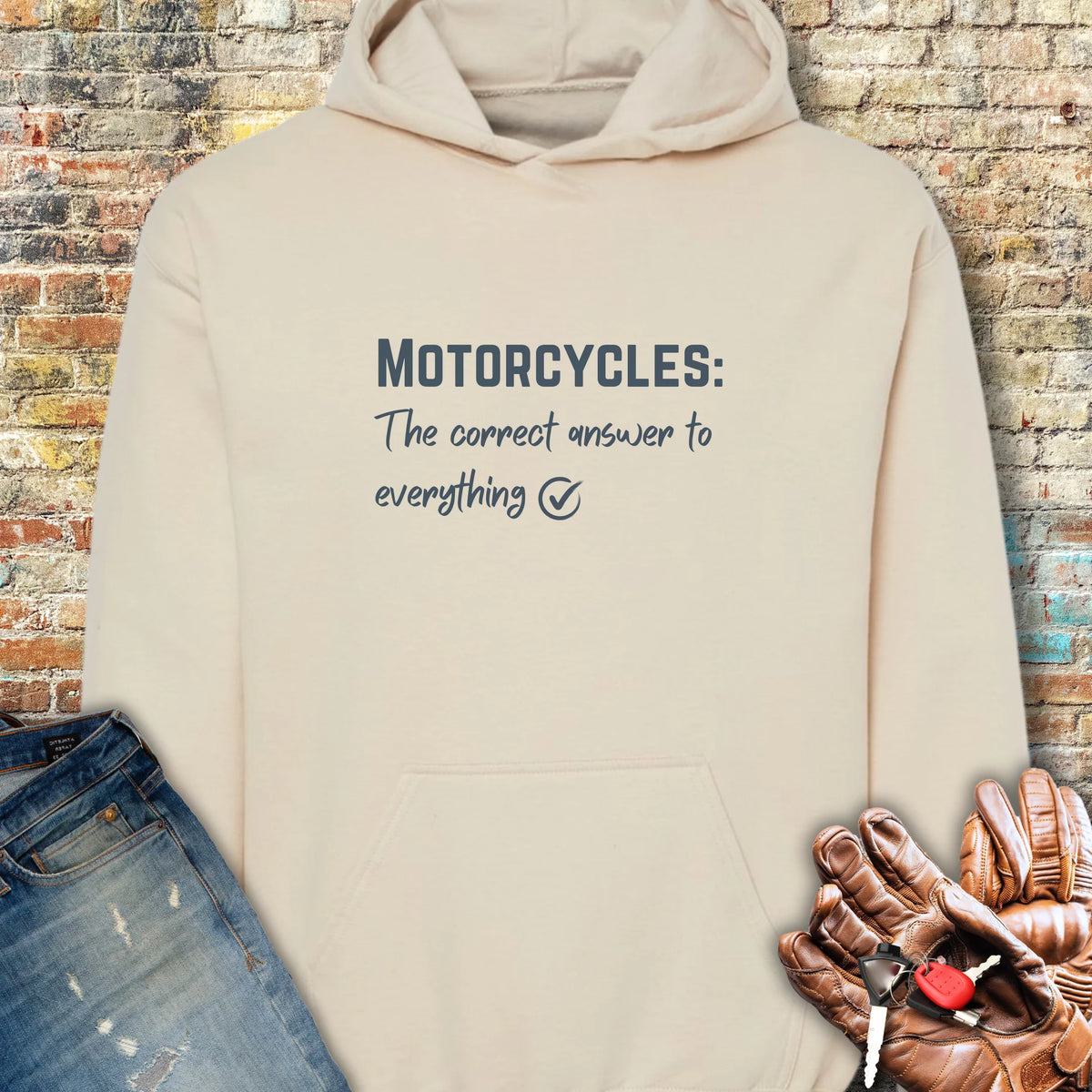 Correct Answer Hoodie - Sand