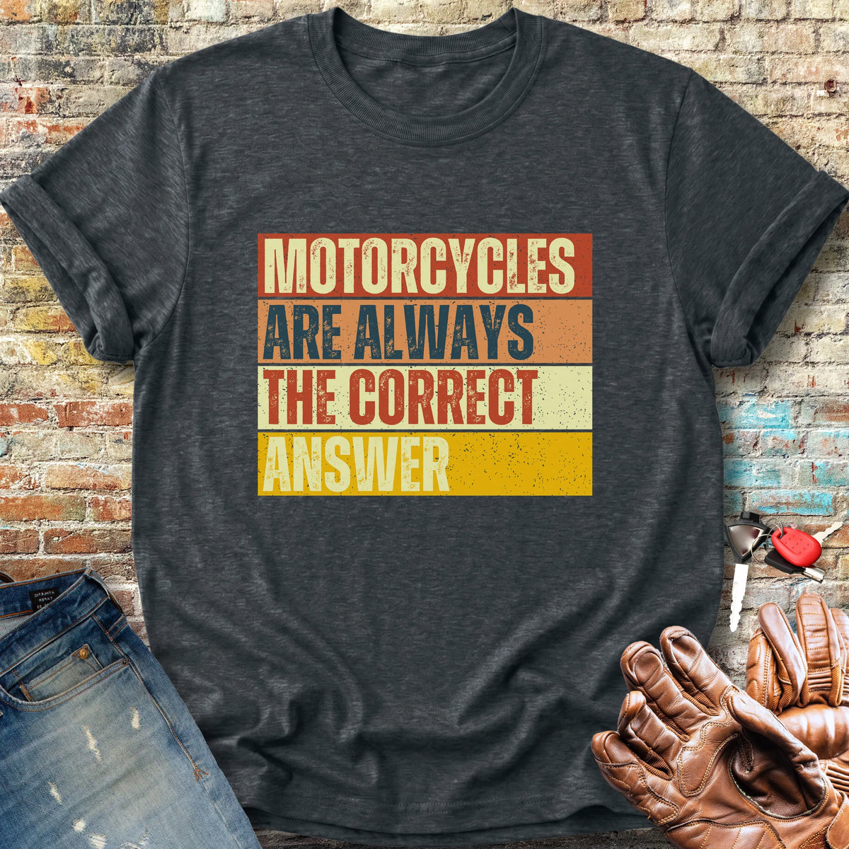 Correct Answer (Block) Classic T-Shirt - Dark Heather