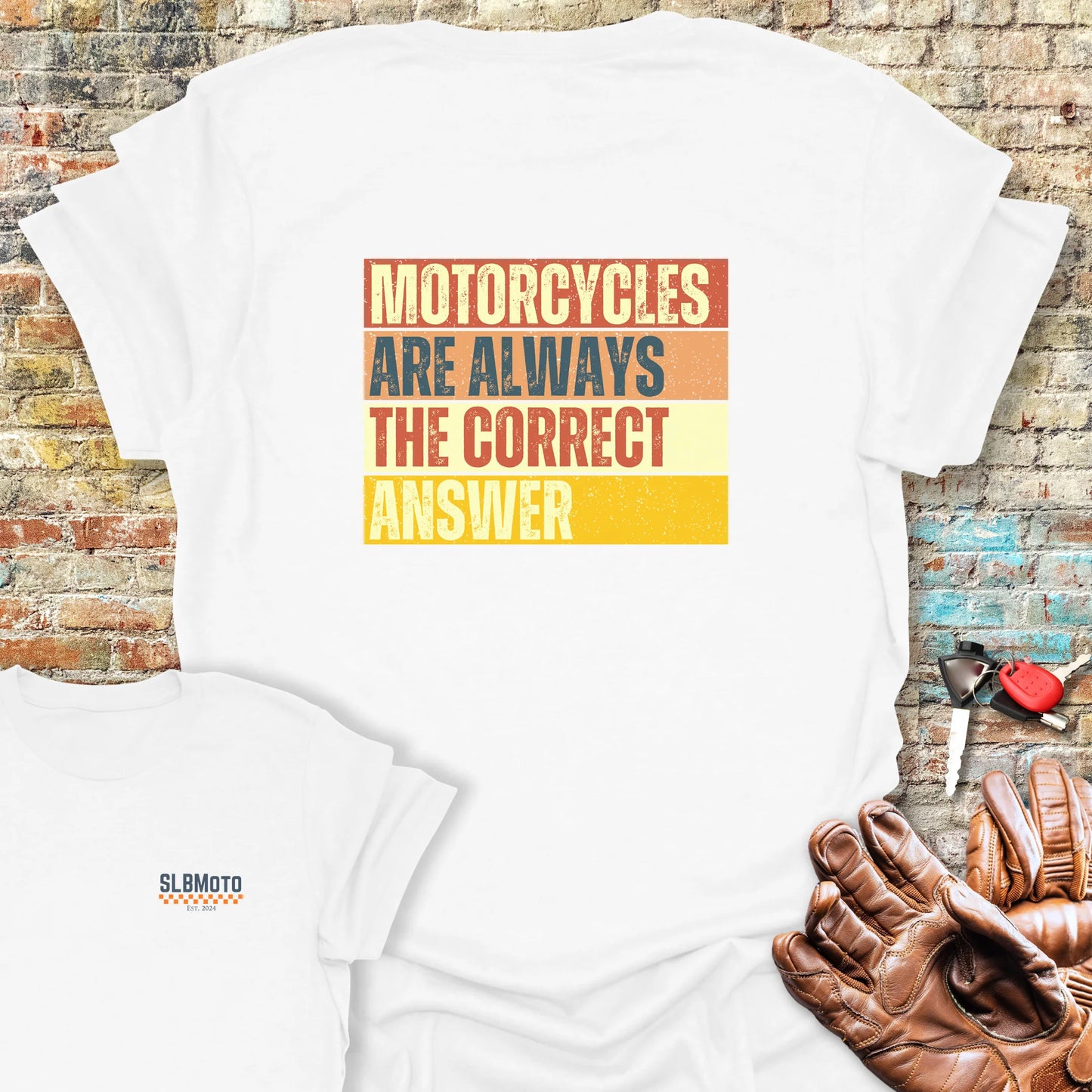 Correct Answer (Block) Back Print T-Shirt - White