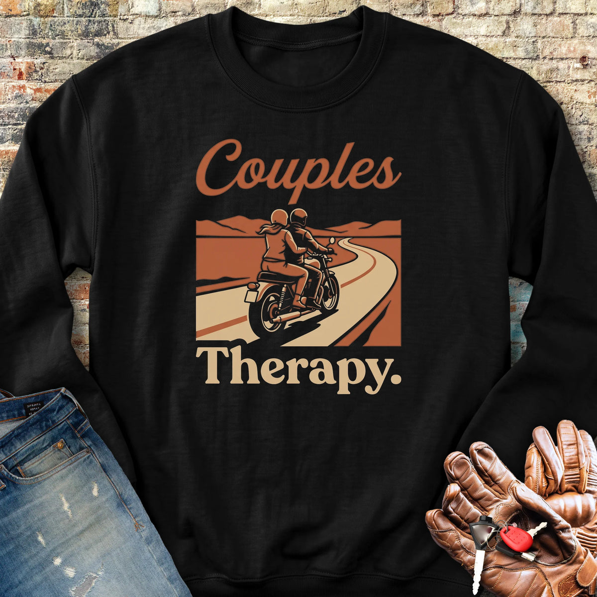 Couples Sweatshirt - Black