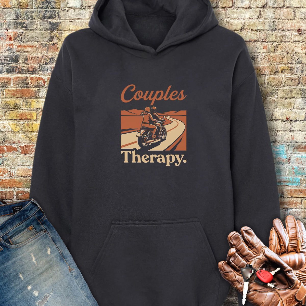 Couples Hoodie - Black