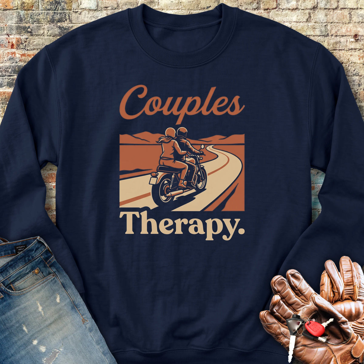 Couples Sweatshirt - Navy