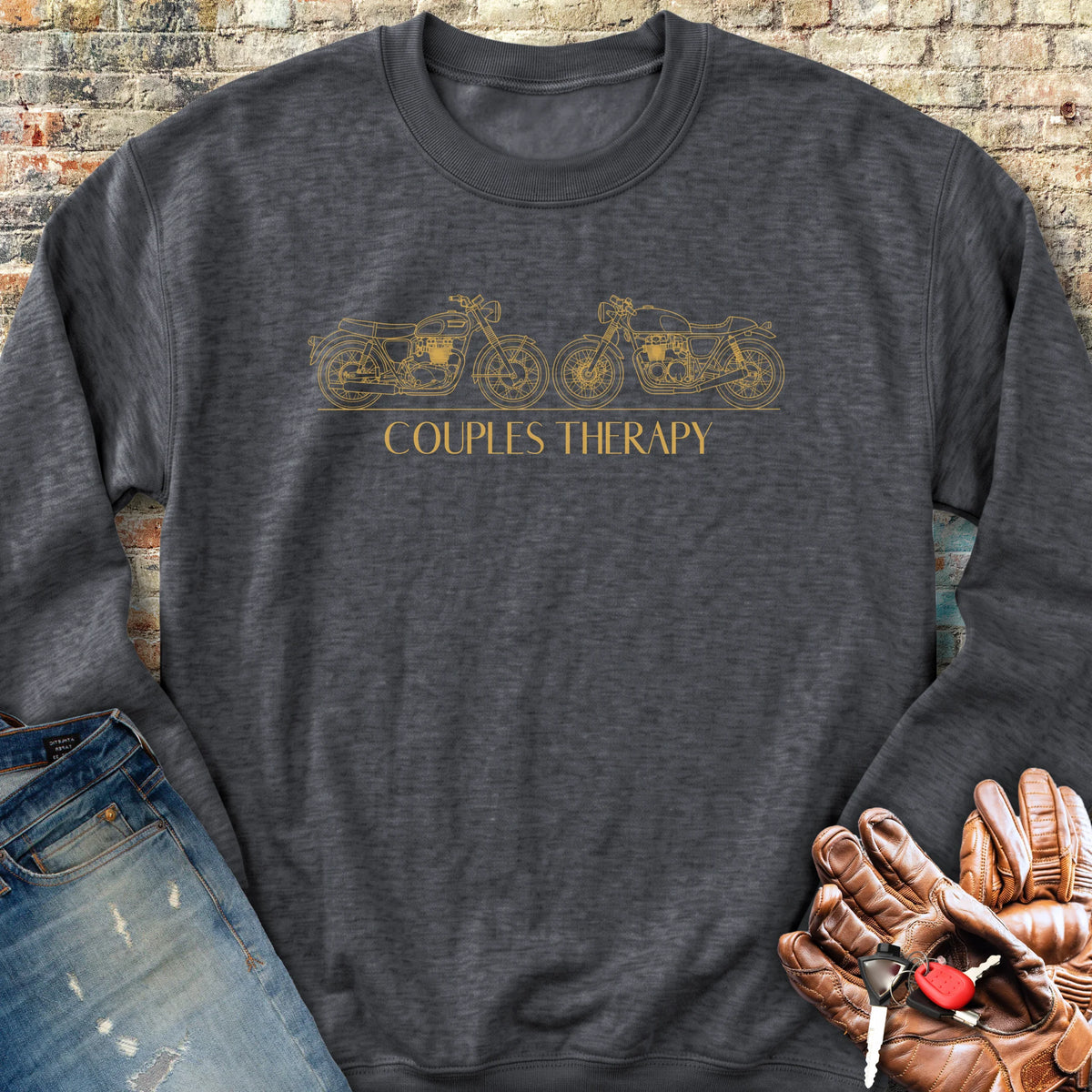 Couples Therapy Sweatshirt - Dark Heather