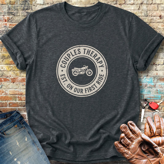 Couples Therapy Badge Classic T-Shirt - Dark Heather