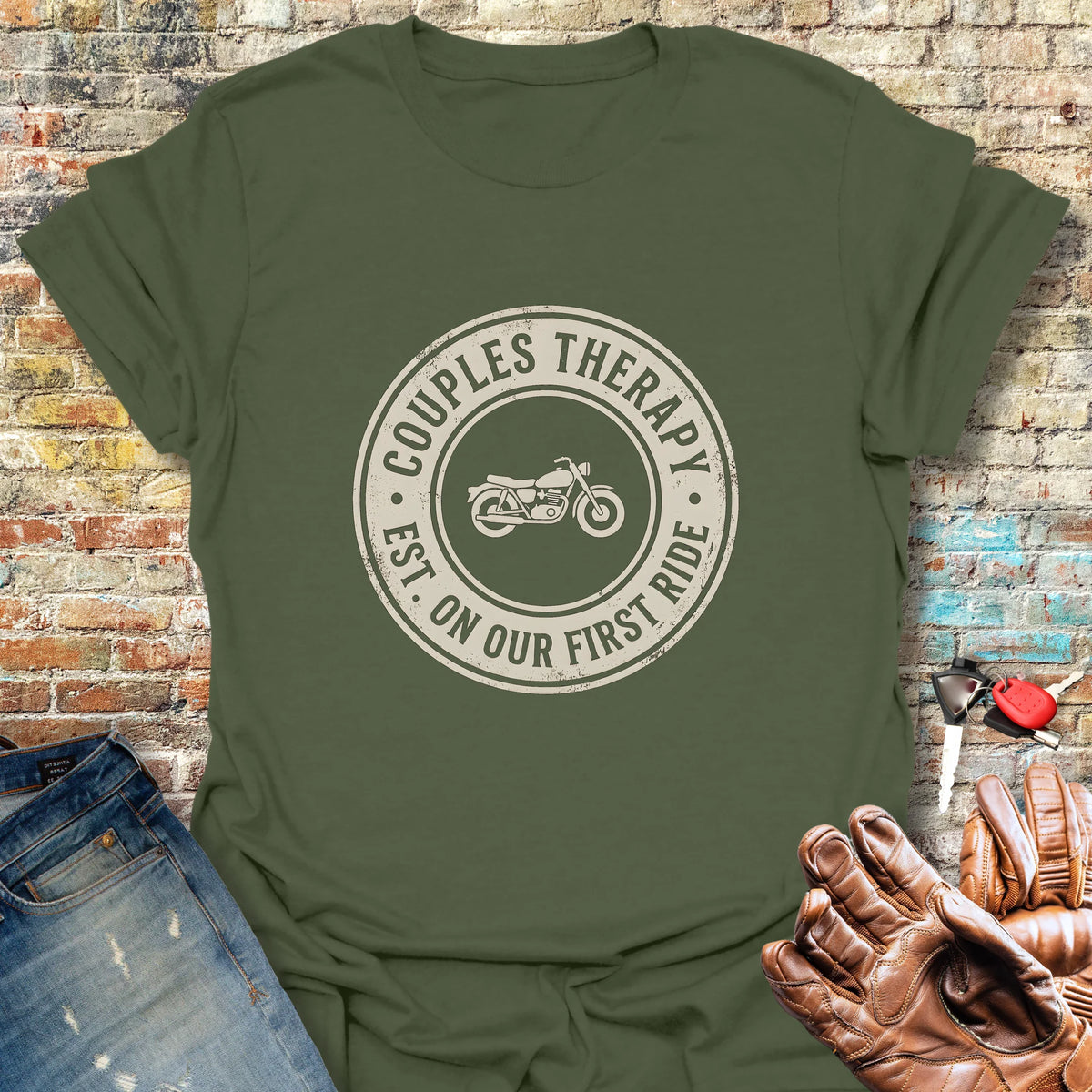 Couples Therapy Badge - Military Green