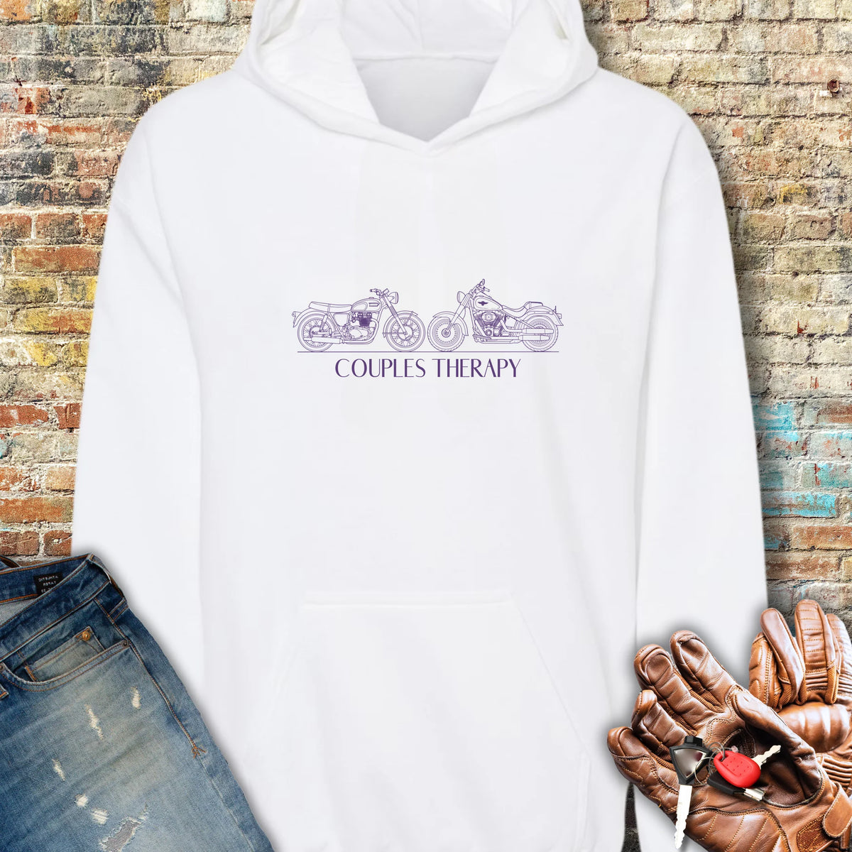 Couples Therapy II Hoodie - White