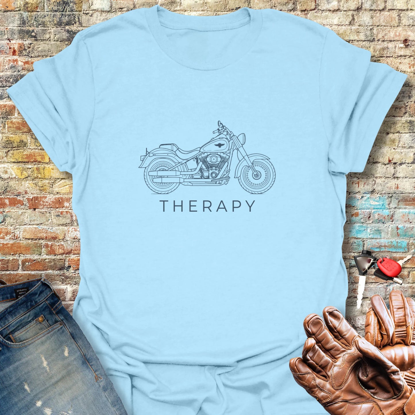 Cruiser Therapy T-Shirt - Light Blue