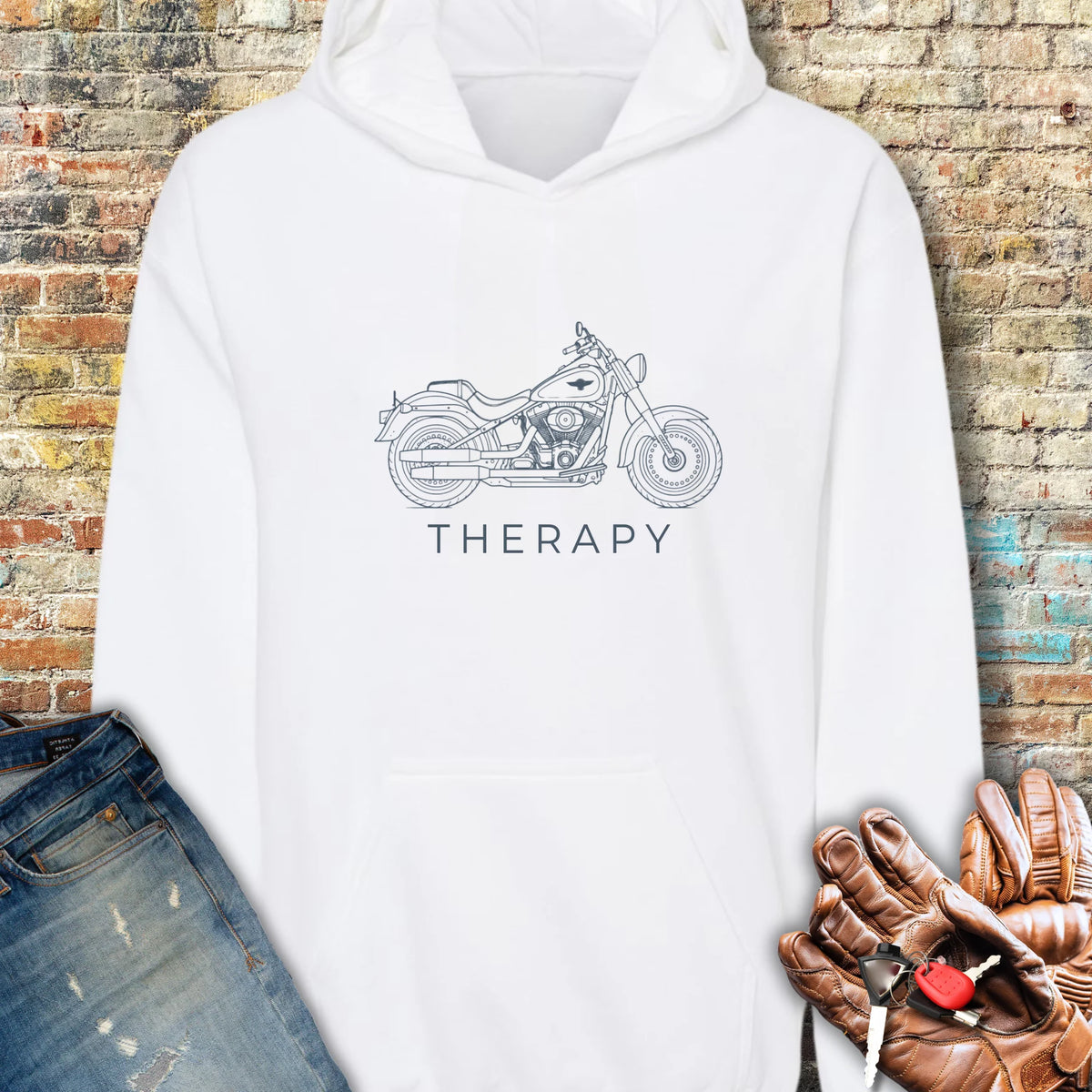 Cruiser Therapy Hoodie - White