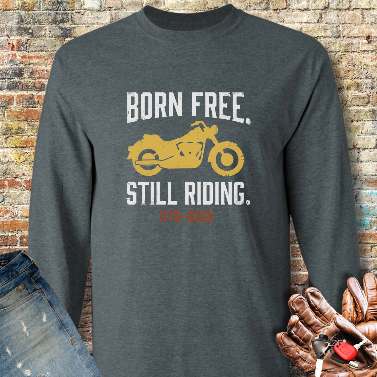Cruising 250th Long Sleeve T-Shirt - Dark Heather