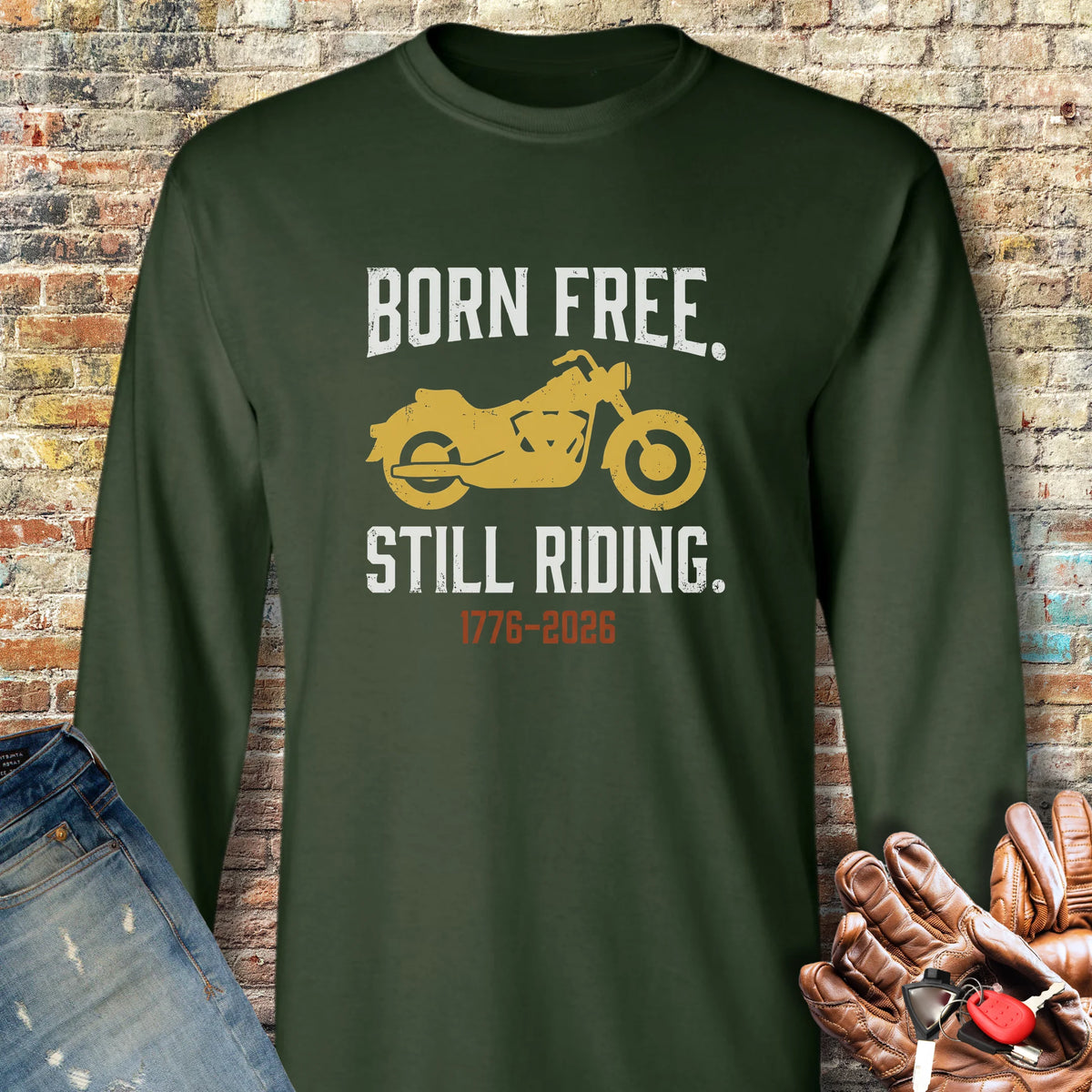 Cruising 250th Long Sleeve T-Shirt - Forest Green