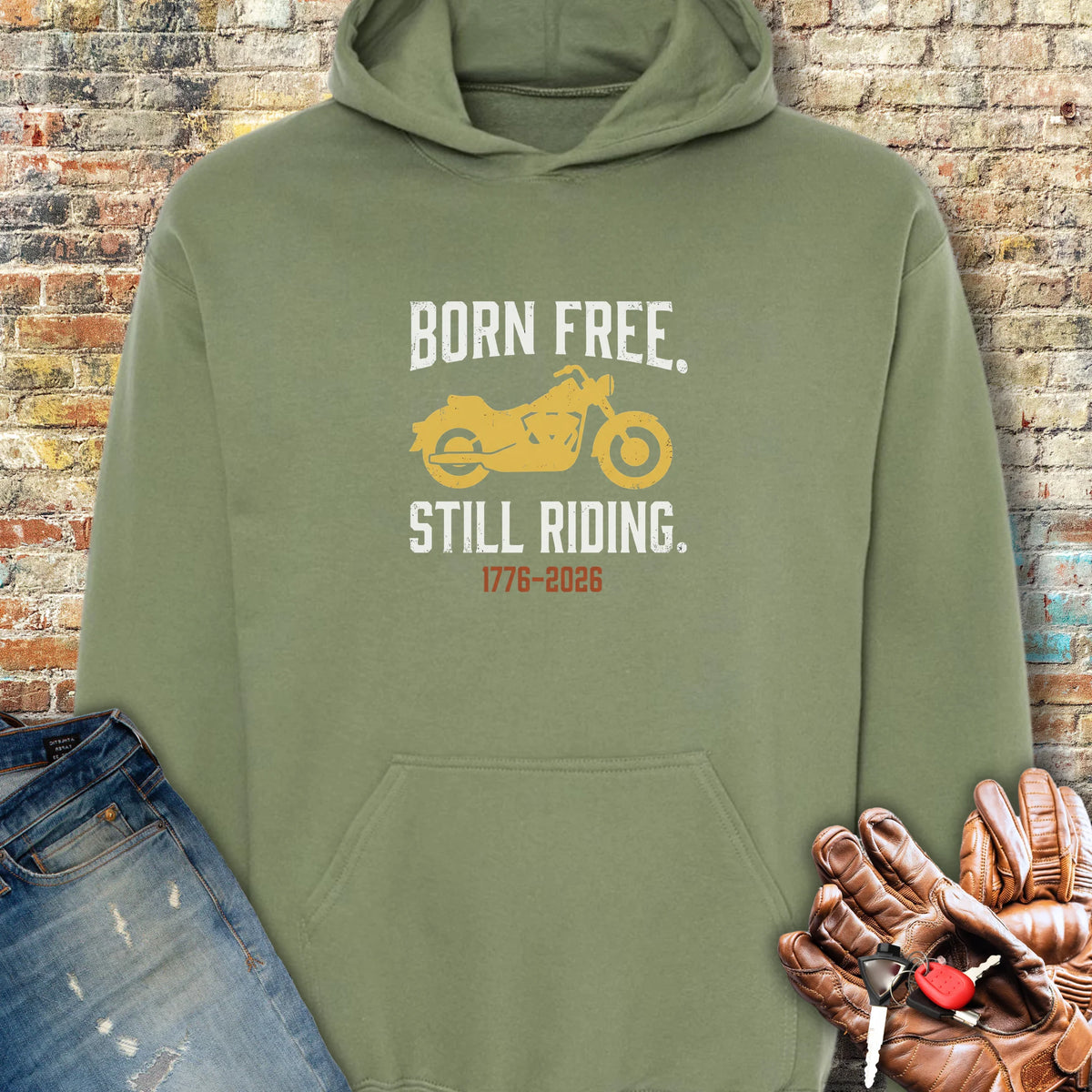 Cruising 250th Hoodie - Military Green