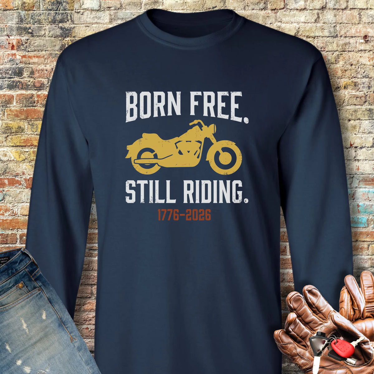 Cruising 250th Long Sleeve T-Shirt - Navy