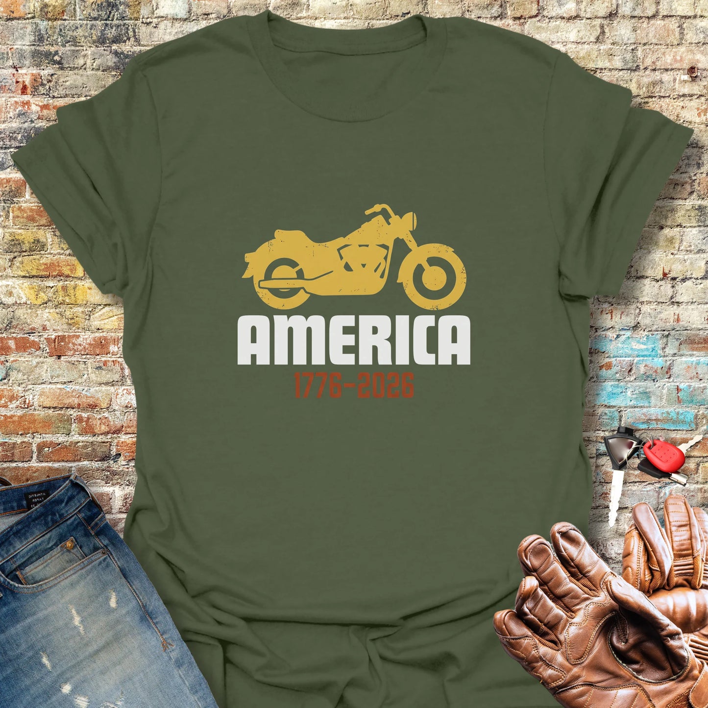 Cruising America 250 T-Shirt - Military Green