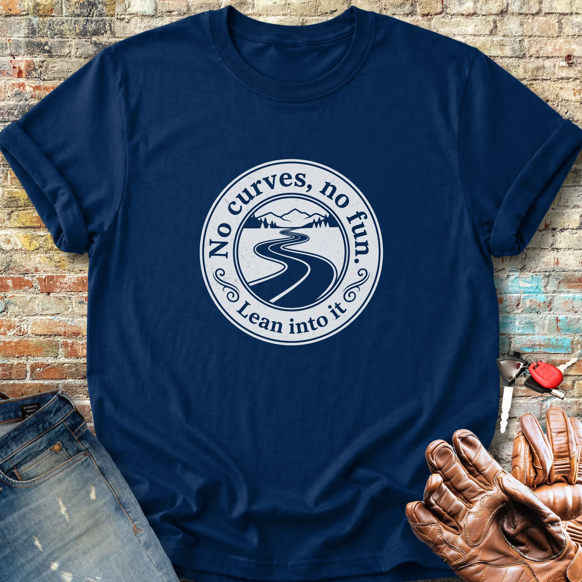 Curves Club Classic T-Shirt - Navy