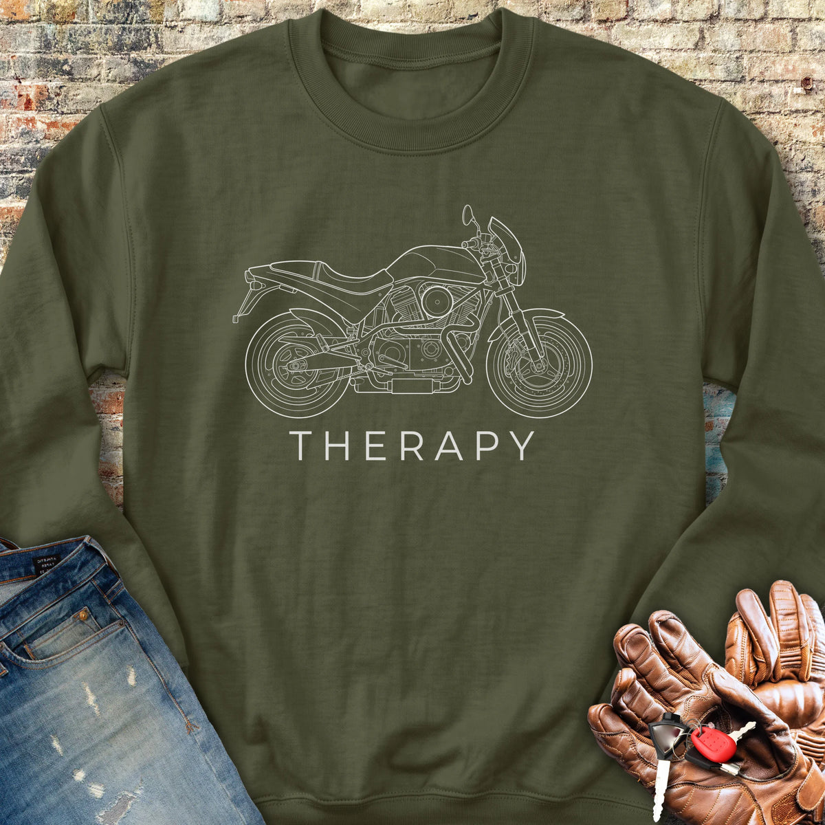 Cyclone Therapy Sweatshirt - Military Green