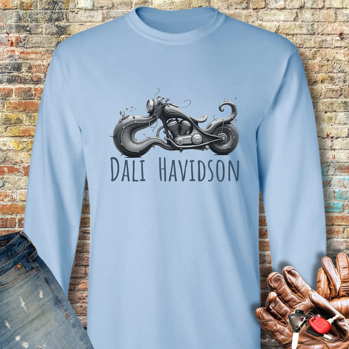 Dali Havidson Long Sleeve T-Shirt - Light Blue