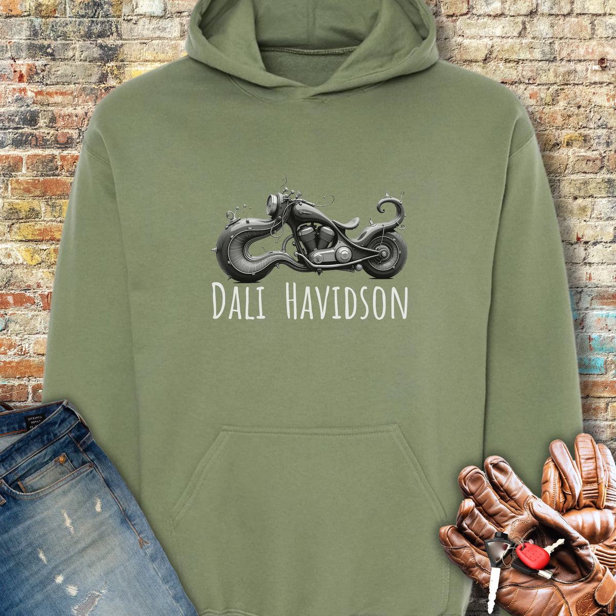 Dali Havidson Hoodie - Military Green