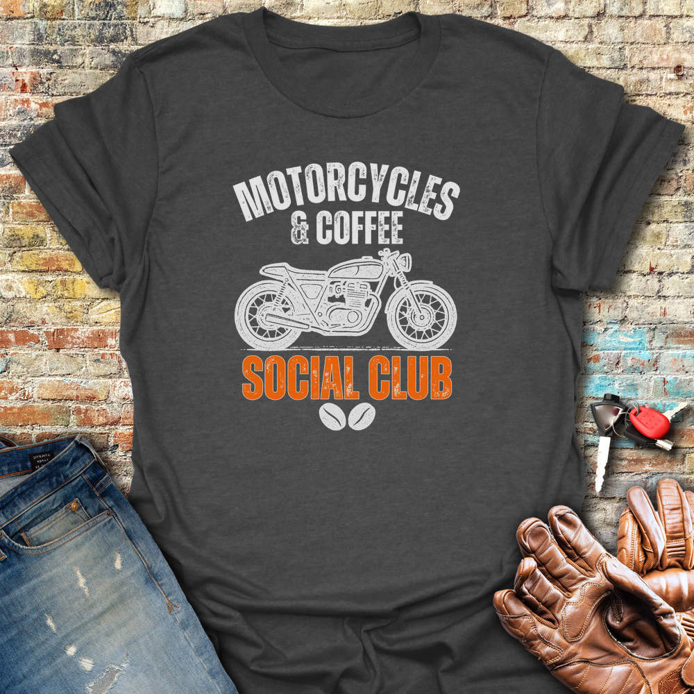 Coffee Social T-Shirt - Dark Heather