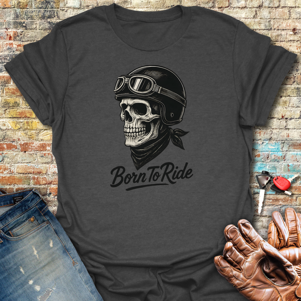 Skull Rider T-Shirt - Dark Heather