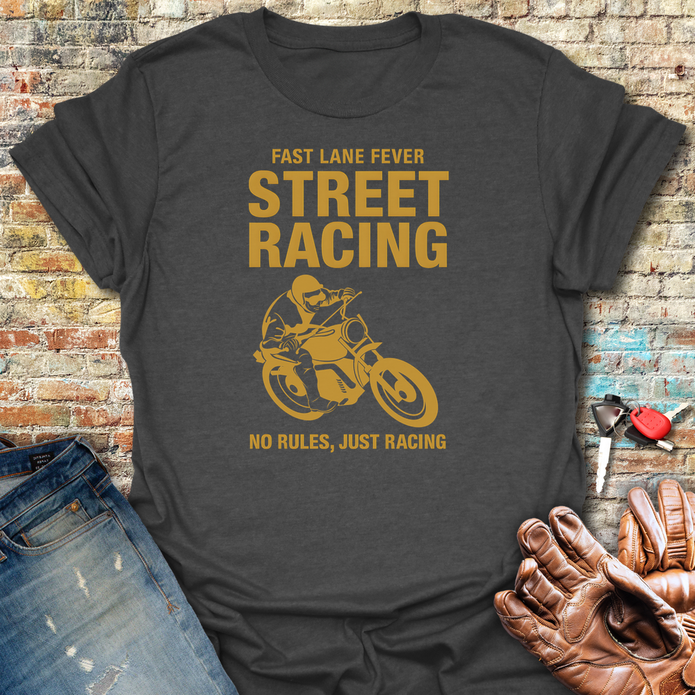 Street Racing T-Shirt - Dark Heather