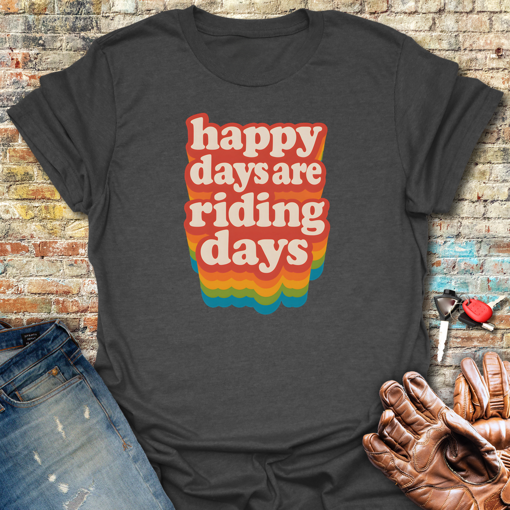 Happy Days T-Shirt - Dark Heather