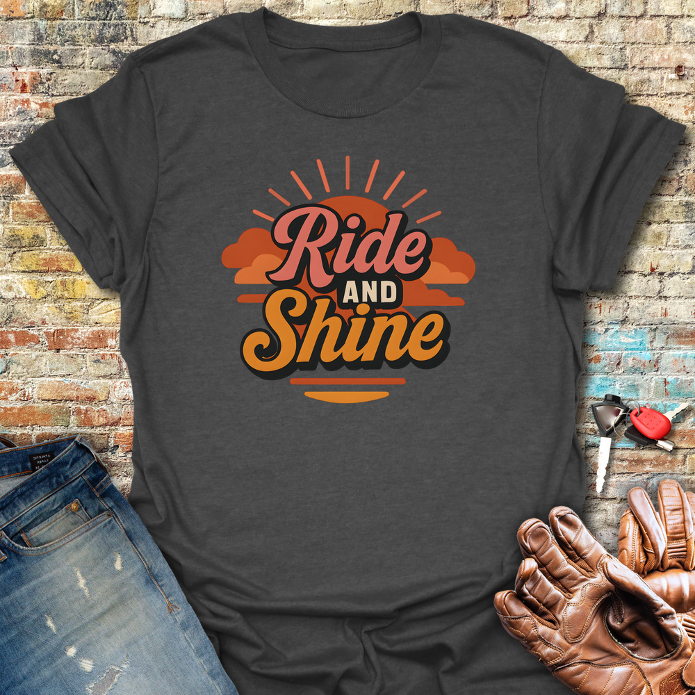 Ride Shine T-Shirt - Dark Heather