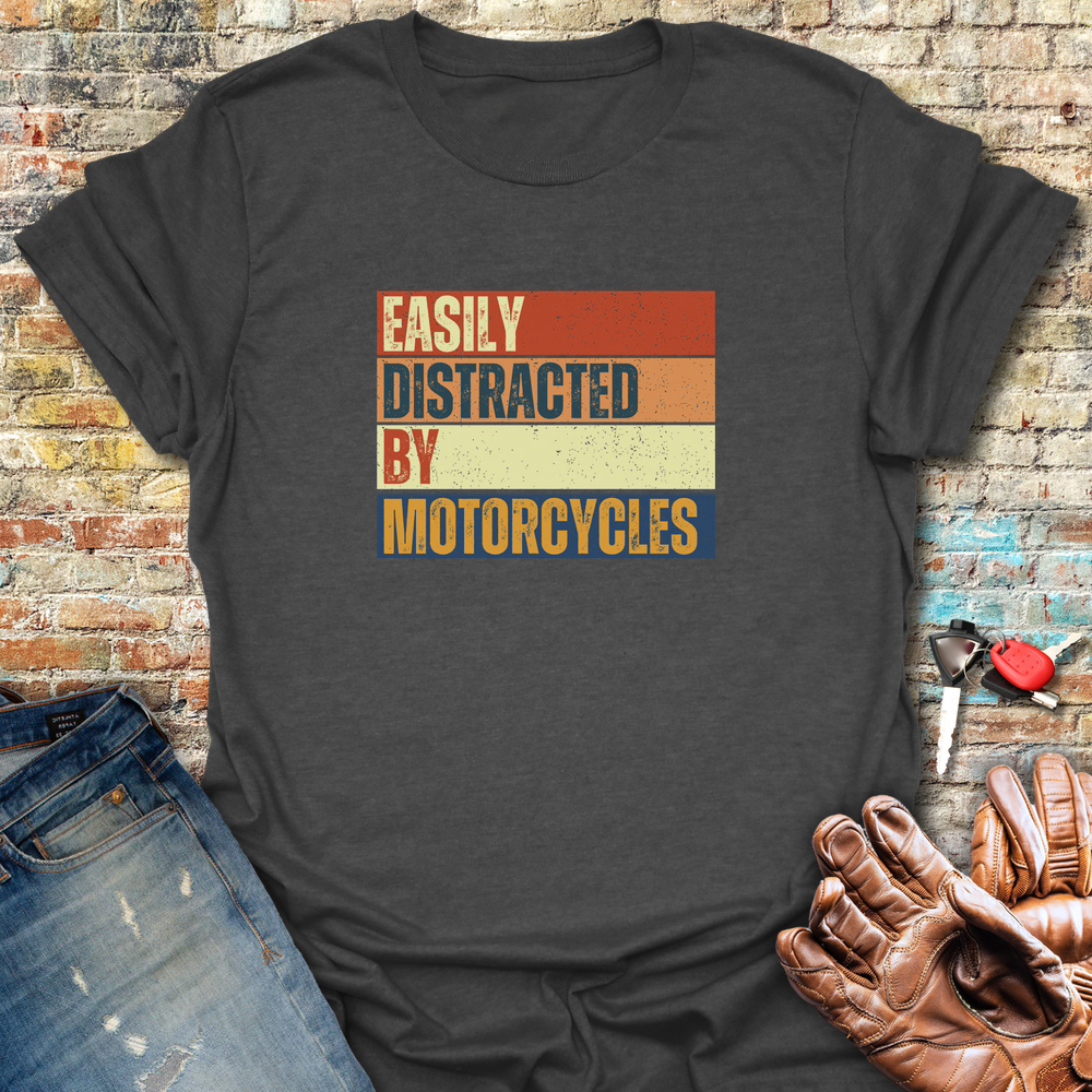 Distracted Block T-Shirt - Dark Heather