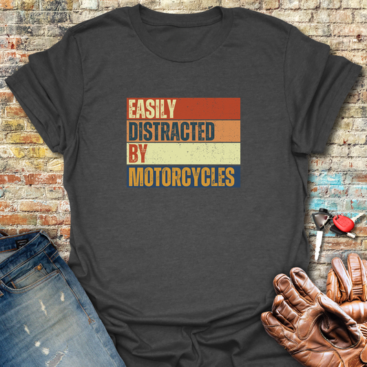 Distracted Block T-Shirt - Dark Heather