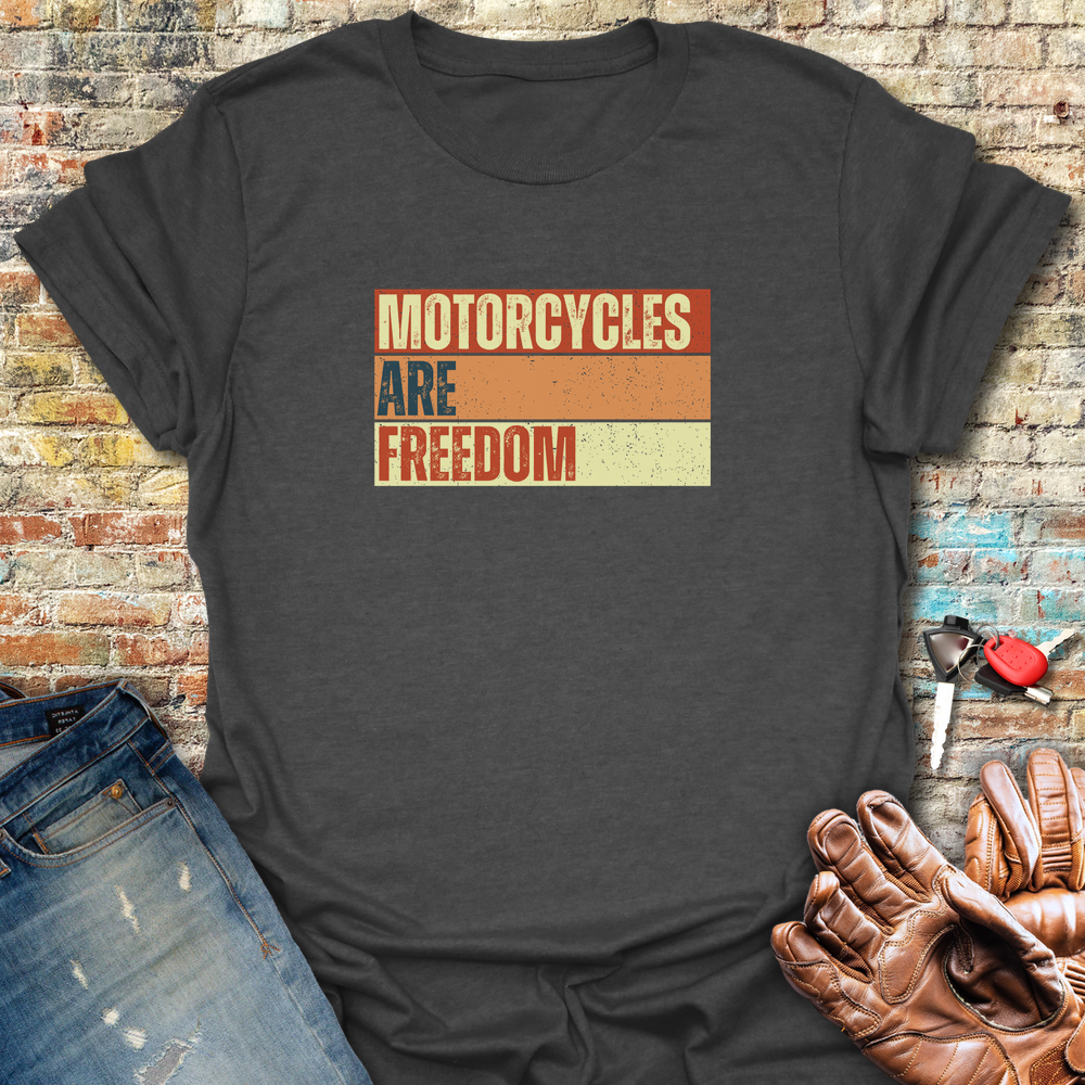 Freedom Block T-Shirt - Dark Heather
