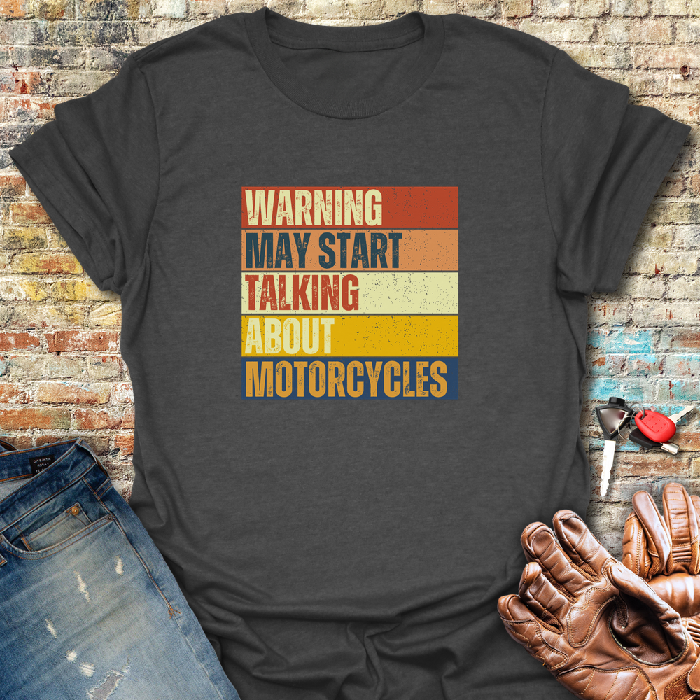 Warning Block T-Shirt - Dark Heather