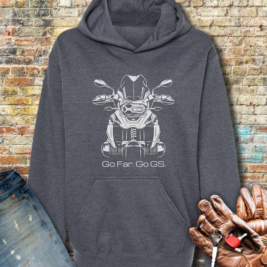 Go Far Hoodie - Dark Heather