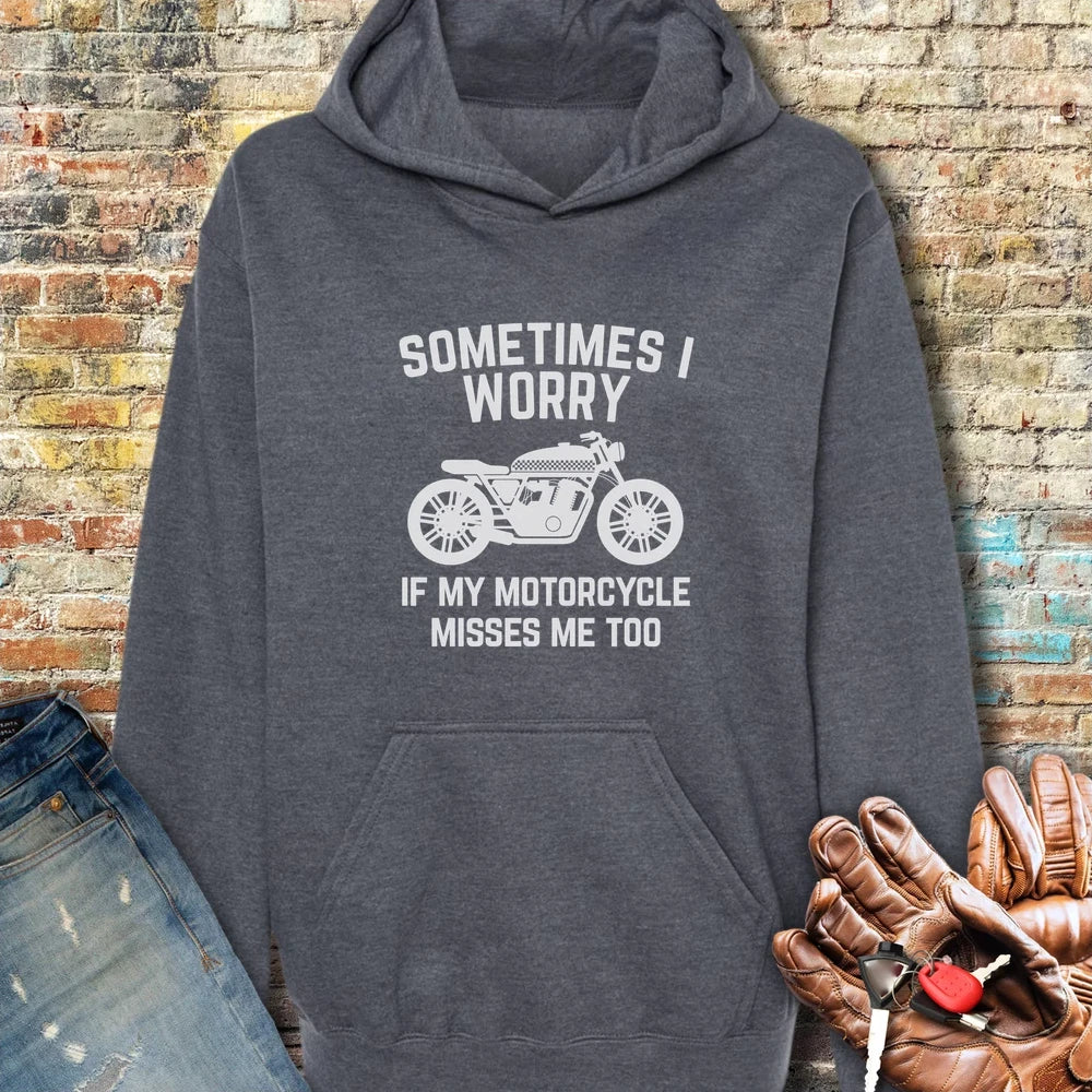 Sometimes (Cafe) Hoodie - Dark Heather