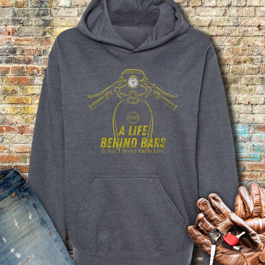 Life Behind Bars Hoodie - Dark Heather