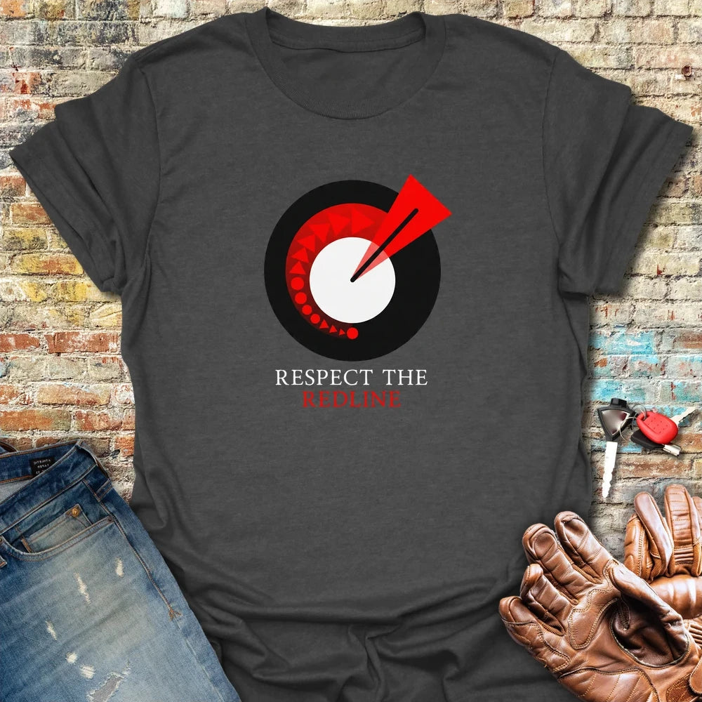 Respect The Redline T-Shirt - Dark Heather