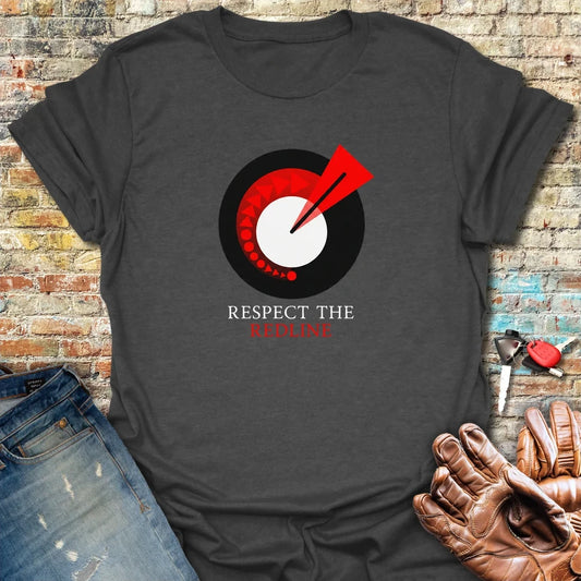 Respect The Redline T-Shirt - Dark Heather