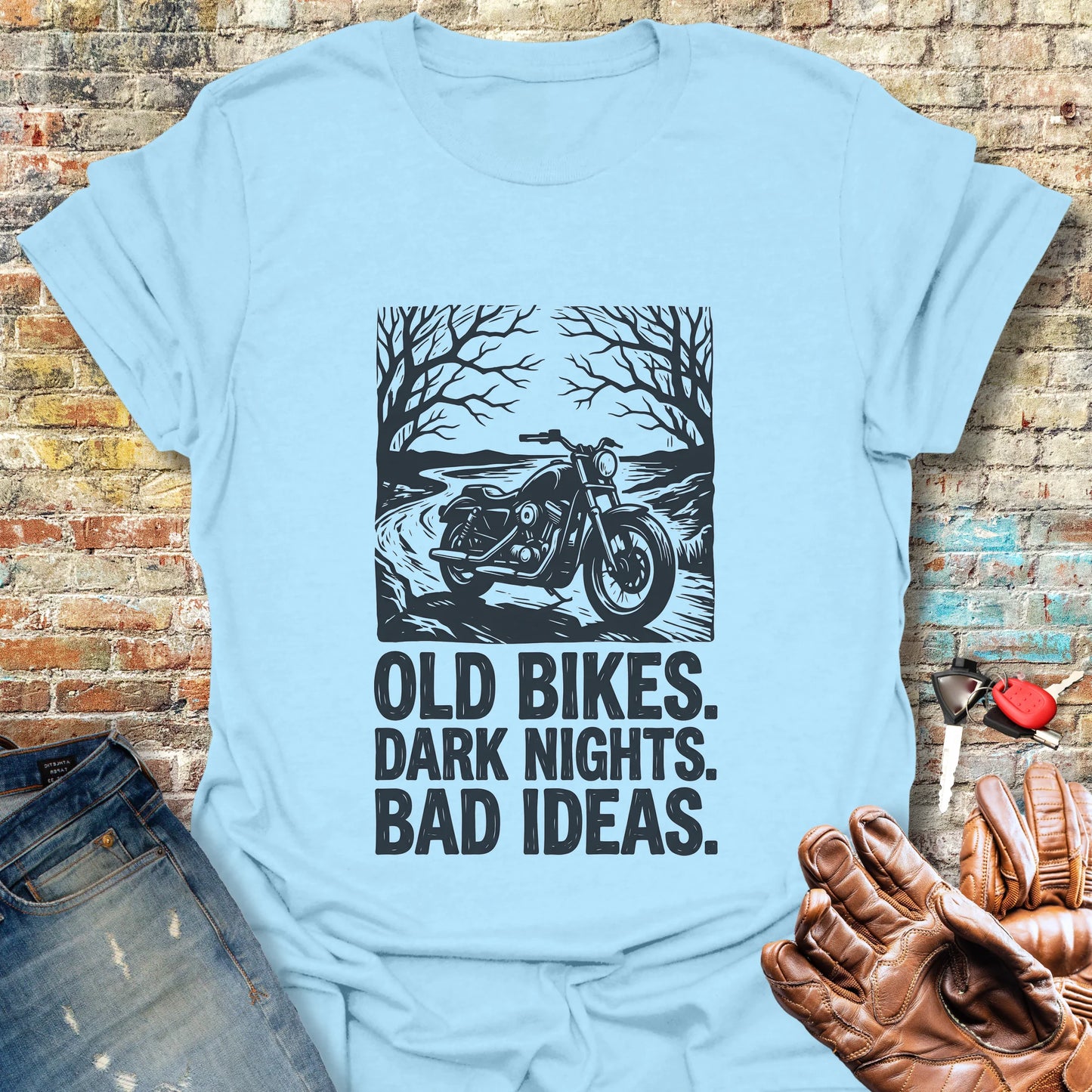 Dark Nights T-Shirt - Light Blue