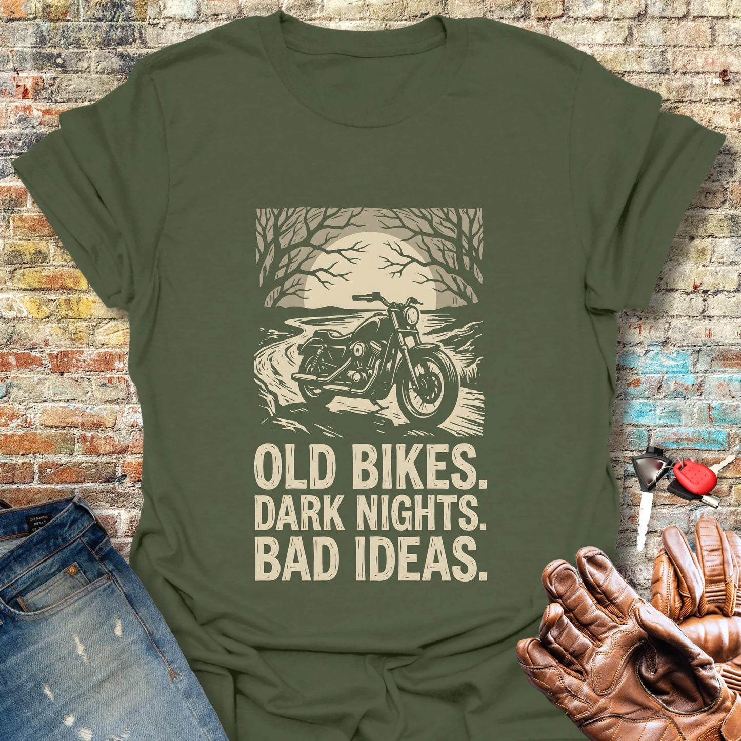 Dark Nights T-Shirt - Military Green