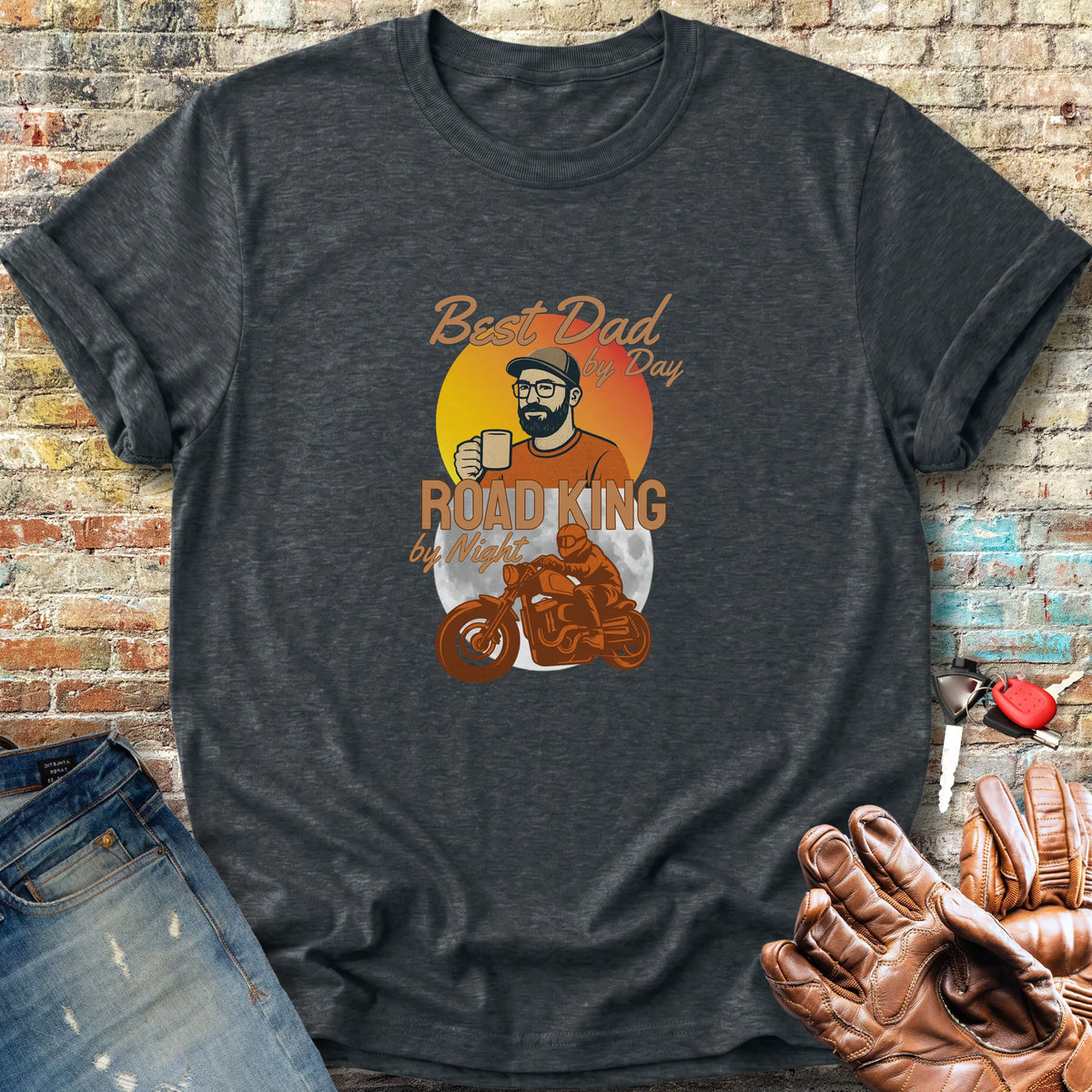 Day Night Classic T-Shirt - Dark Heather