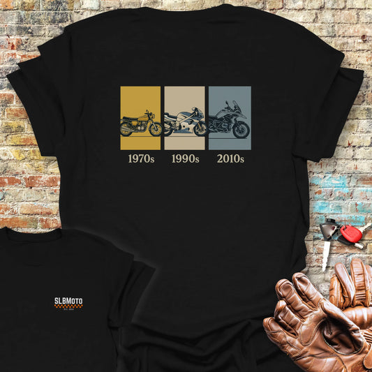 Decades Back Print T-Shirt - Black
