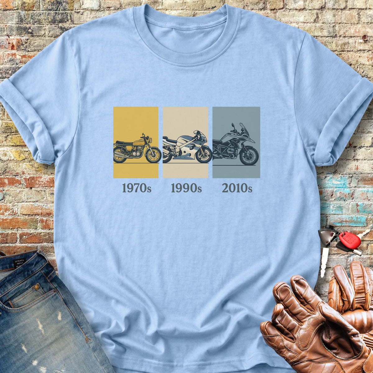 Decades Classic T-Shirt - Light Blue