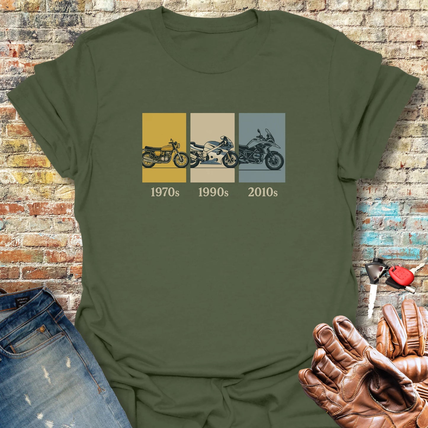 Decades T-Shirt - Military Green