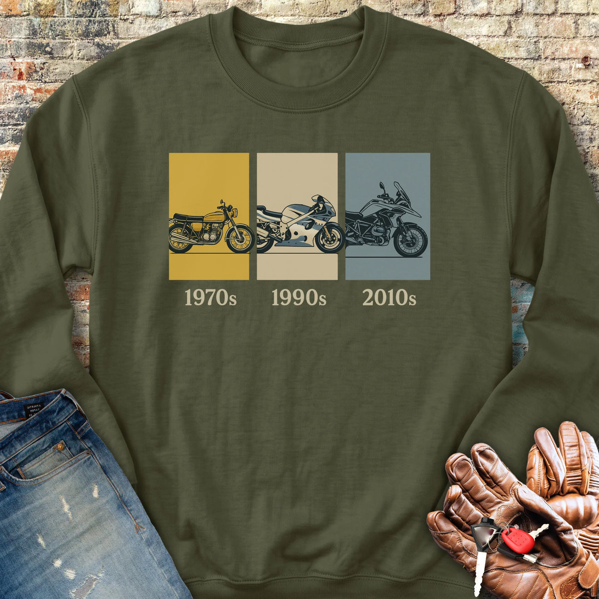 Decades Sweatshirt - Military Green